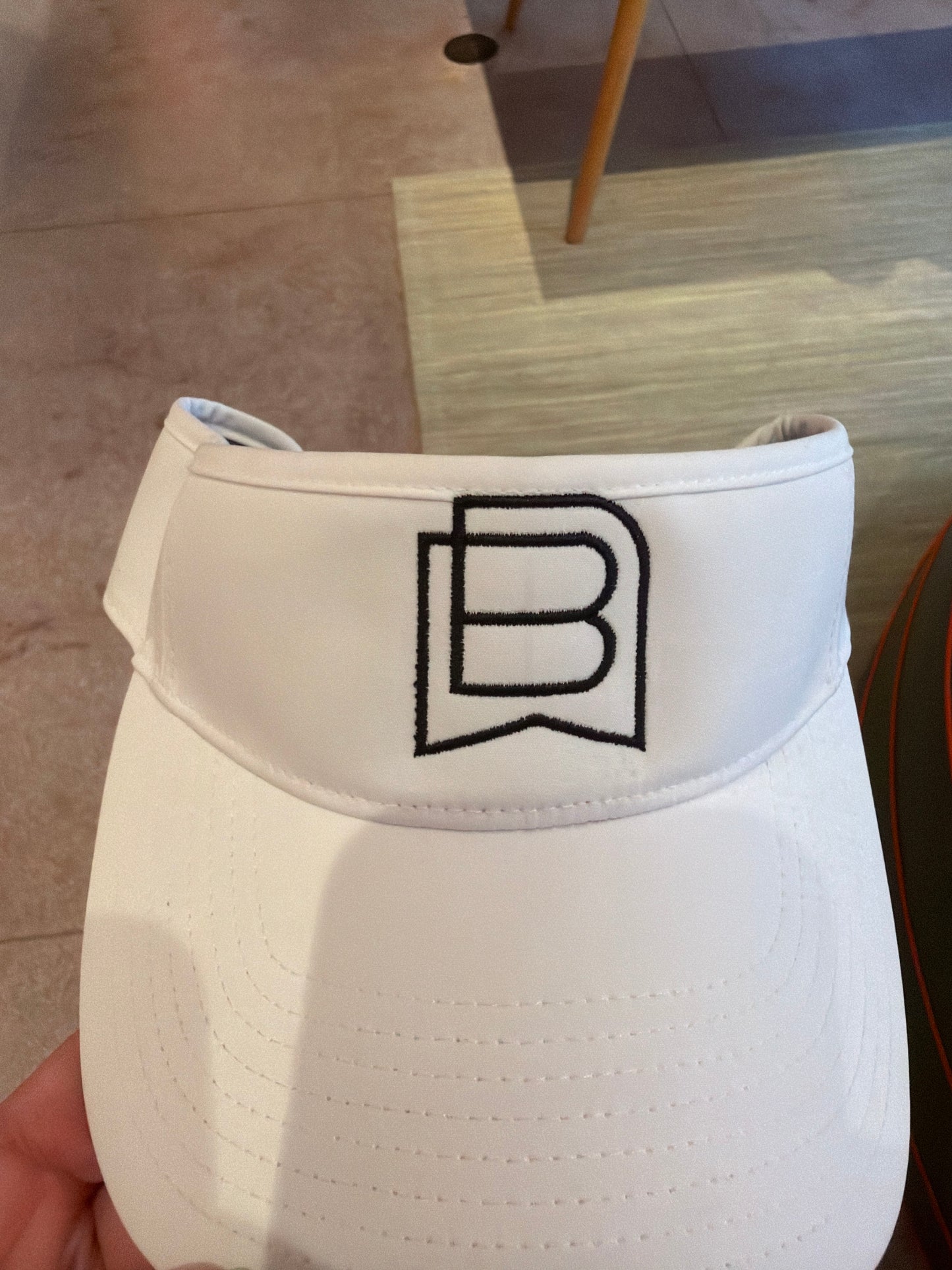 White BH logo visor