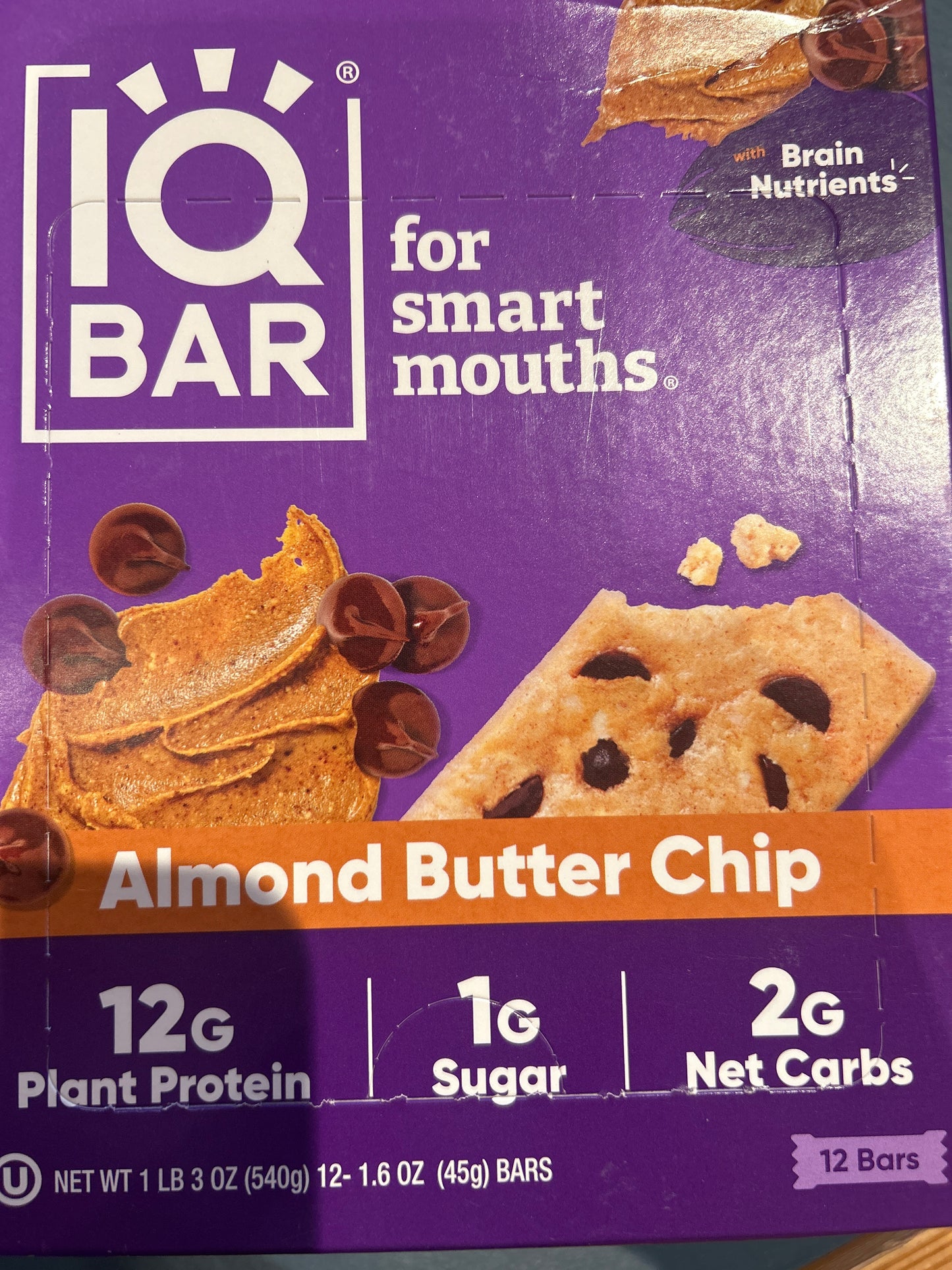 IQ Bar Almond Chocolate Chip