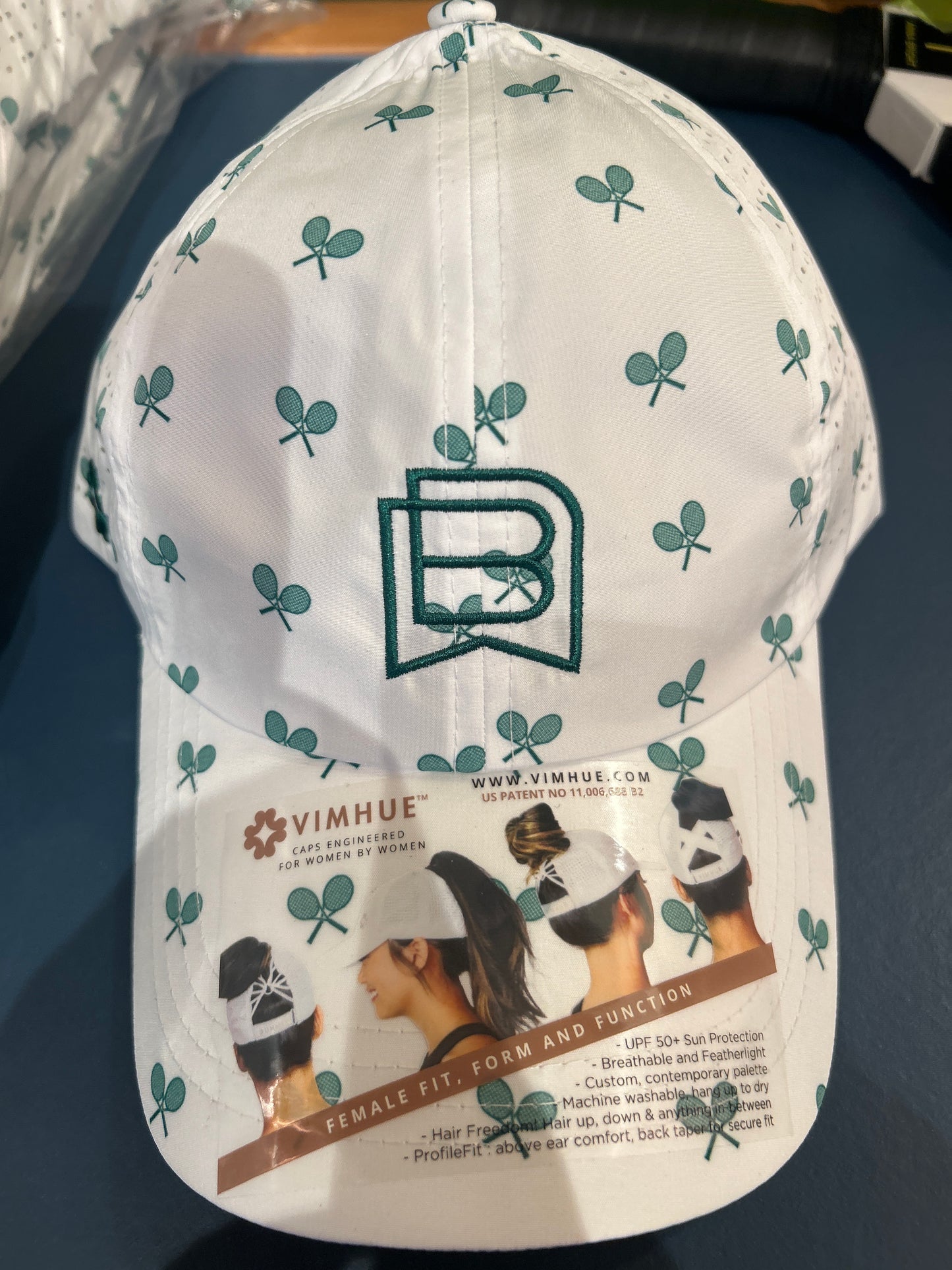 Green Tennis Racquet Hat