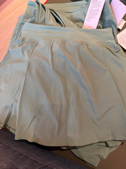 A line aside Pleat Tennis skirt
